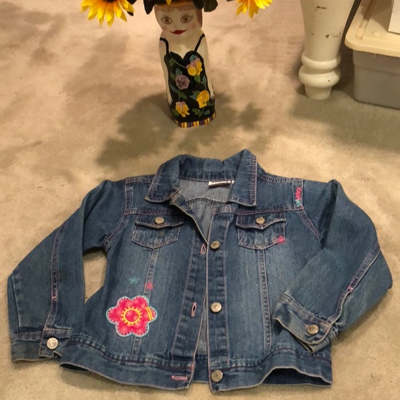 young hearts Other - Jean jacket flower power!!  size 5. Too cute!!